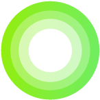 green circle with colour gradient