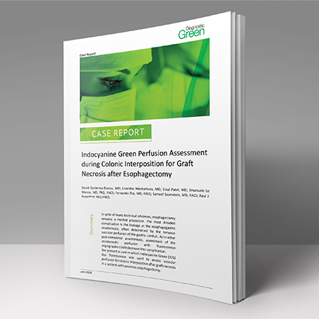 Indocyanine Green Perfusion Assesment during Colonic Interception for Graft Necrosis after Esophagectomy