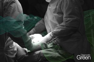 close up of hands on a patient