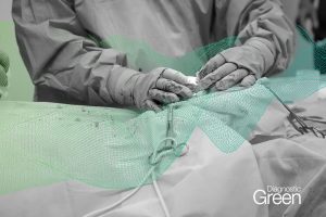 latex surgical gloves operating